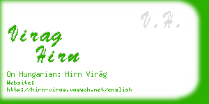 virag hirn business card